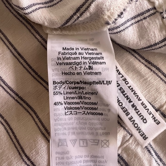 Madewell Side-Button Midi Skirt in Pinstripe - Picture 5 of 7